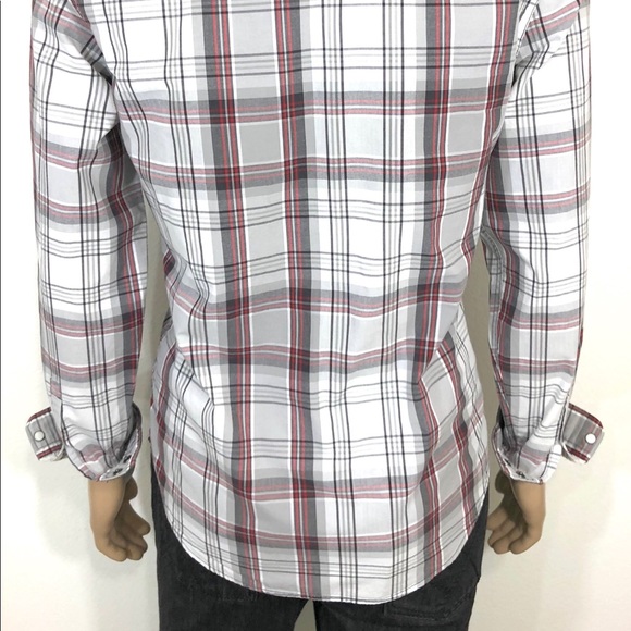 EXPRESS Men’s Shirt Western L/S 2 Pockets W/Lids - Picture 4 of 8